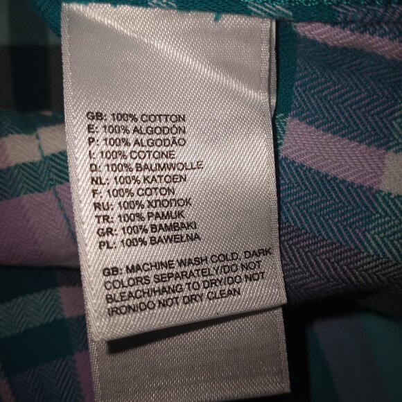 ' THE NORTH FACE' Plaid shirt two chest pockets Size SP EUC - Picture 4 of 12